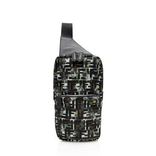 Fendi Camouflage FF Nylon Sling Bag (SHF-0nq7rU)