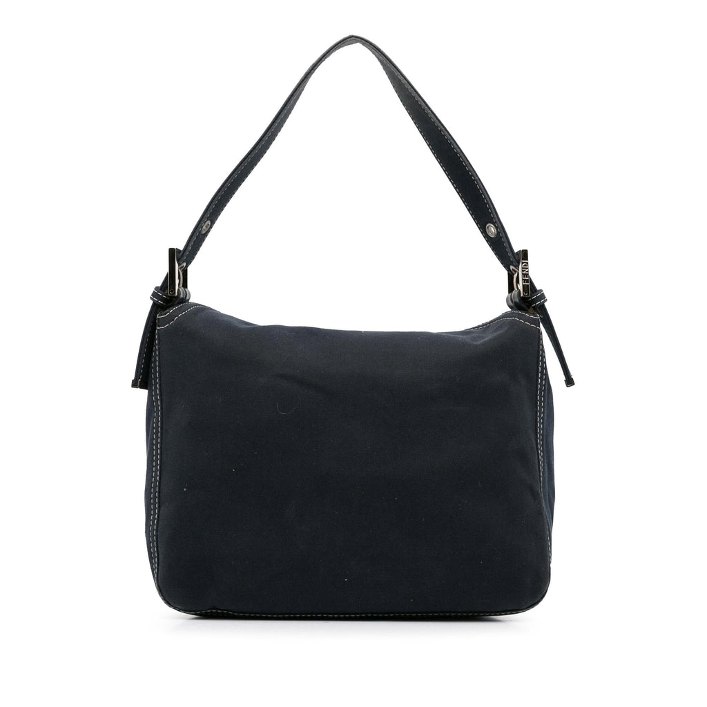 Fendi Canvas FF Marble Double Flap Shoulder Bag (SHG-tZdrHw)