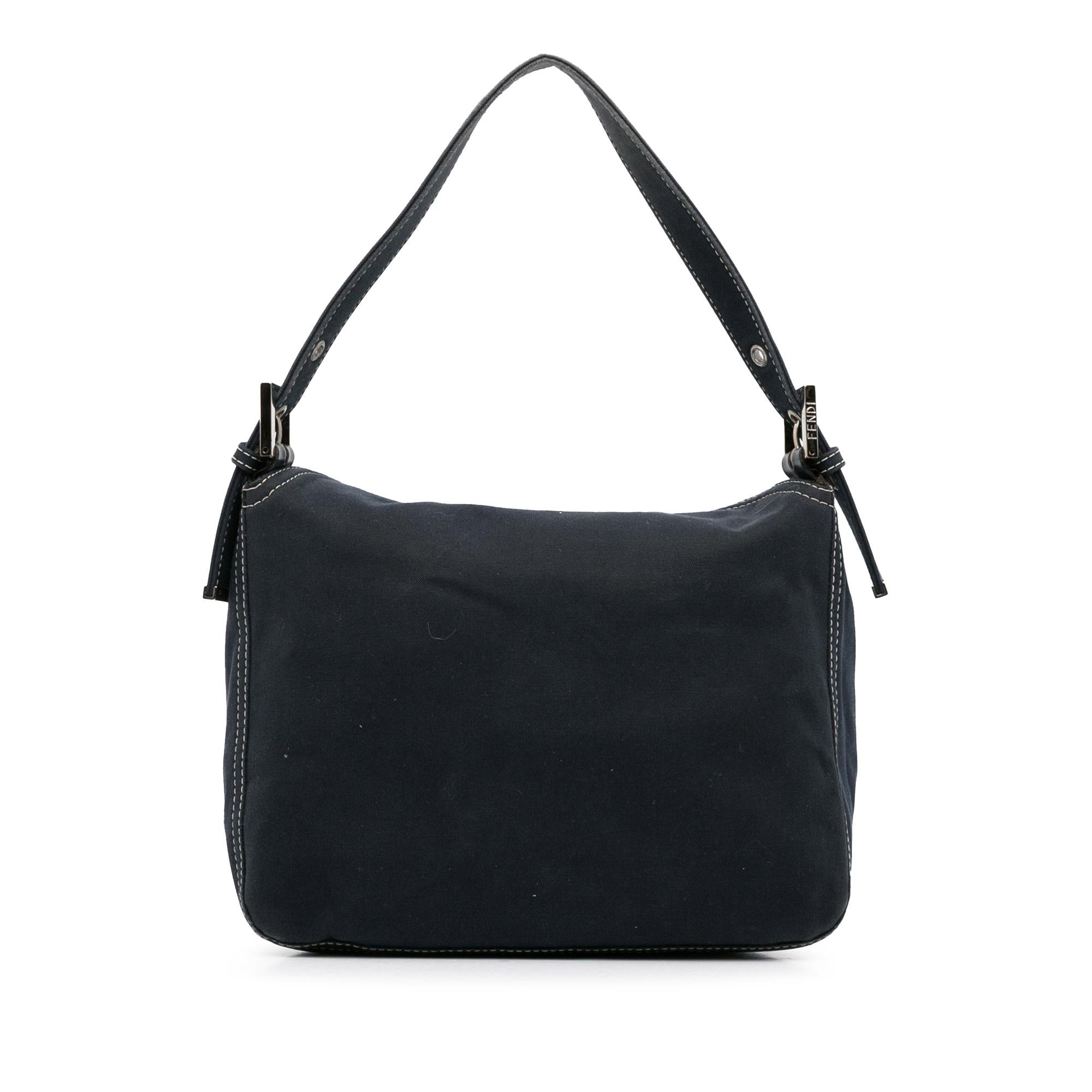 Fendi Canvas FF Marble Double Flap Shoulder Bag (SHG-tZdrHw)