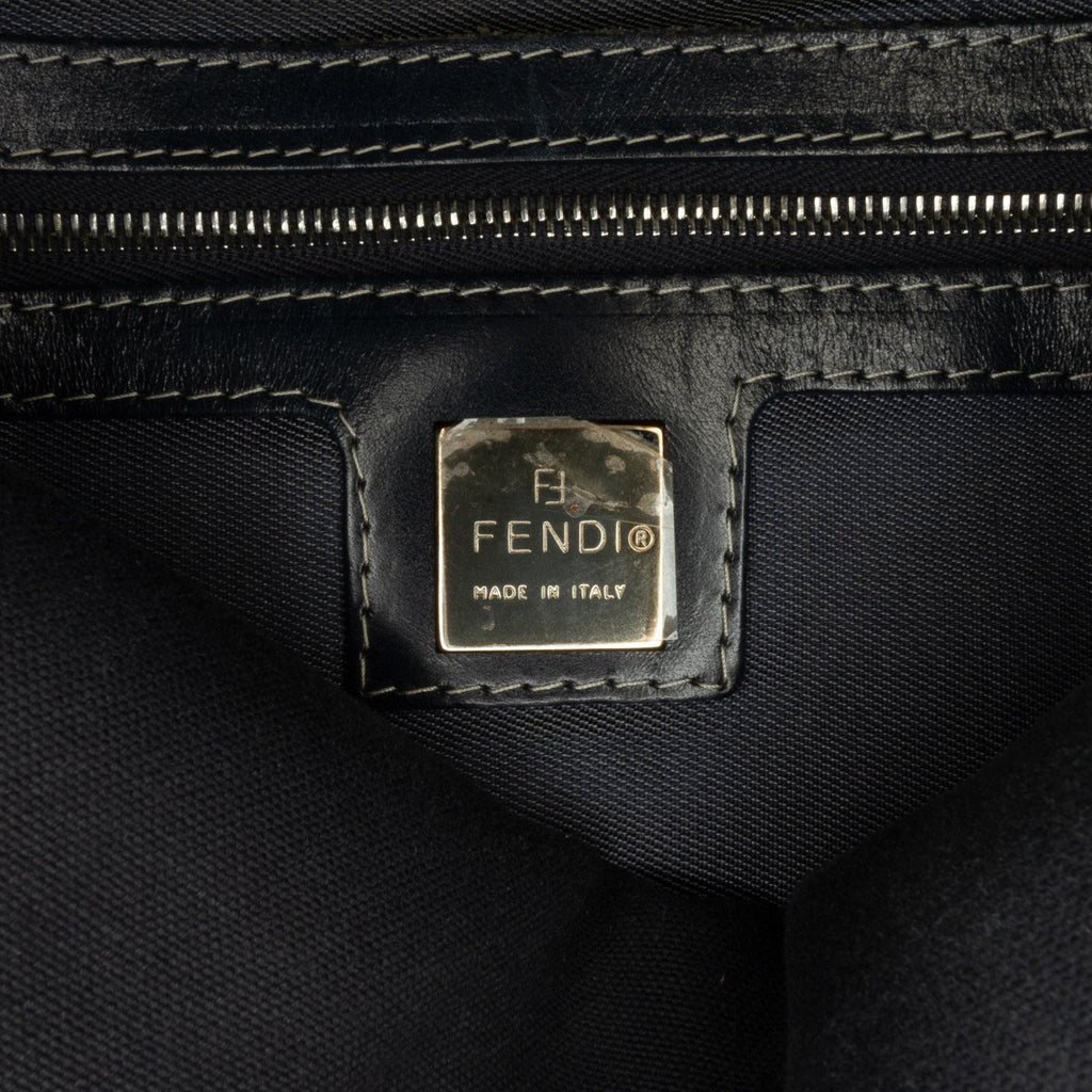 Fendi Canvas FF Marble Double Flap Shoulder Bag (SHG-tZdrHw)