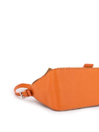 Fendi Canvas Leather Mama Flap Bag Orange