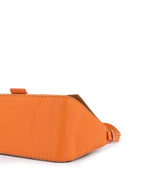 Fendi Canvas Leather Mama Flap Bag Orange