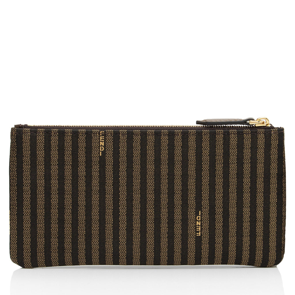 Fendi Canvas Pequin Pochette (SHF-2YZlVT)