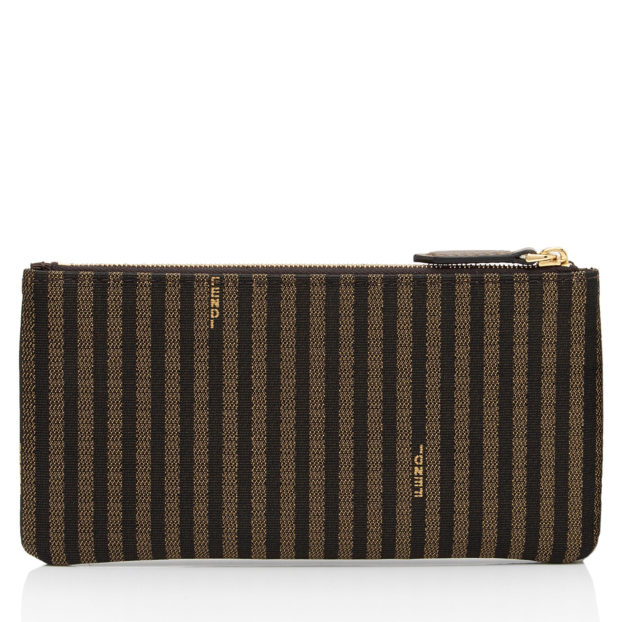 Fendi Canvas Pequin Pochette (SHF-2YZlVT)