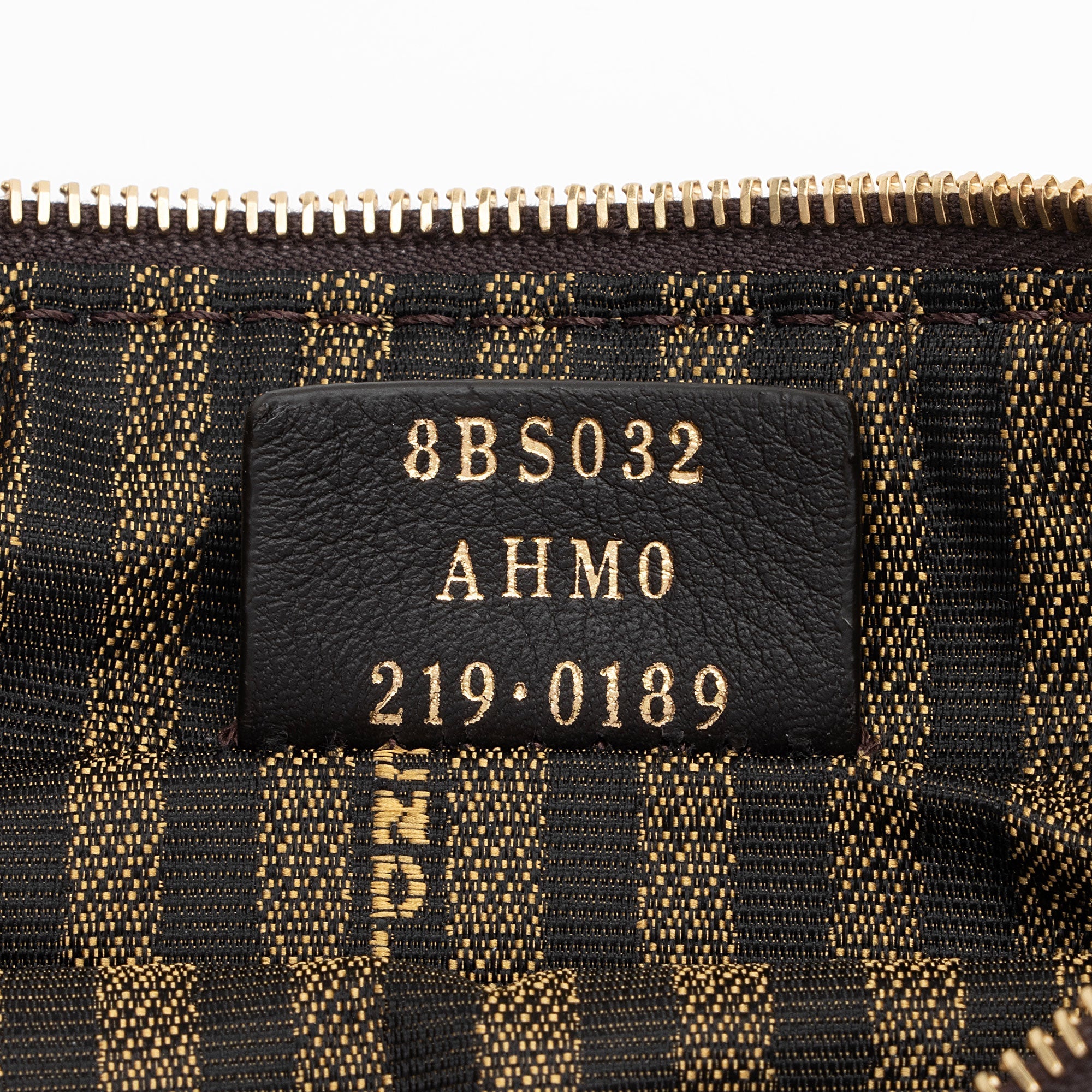 Fendi Canvas Pequin Pochette (SHF-2YZlVT)