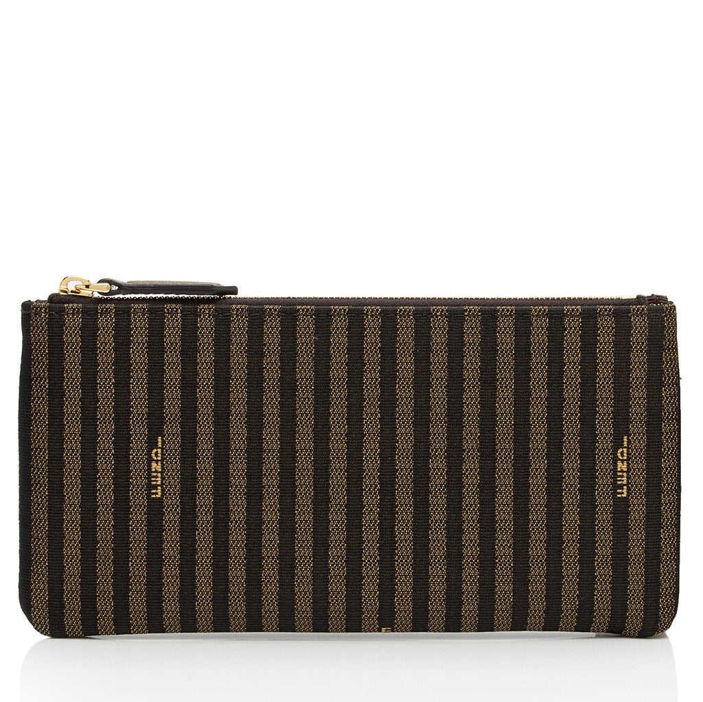 Fendi Canvas Pequin Pochette (SHF-2YZlVT)