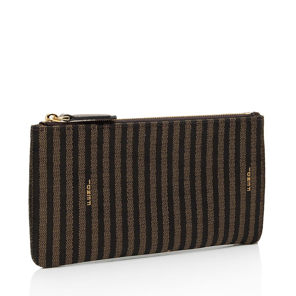 Fendi Canvas Pequin Pochette (SHF-2YZlVT)