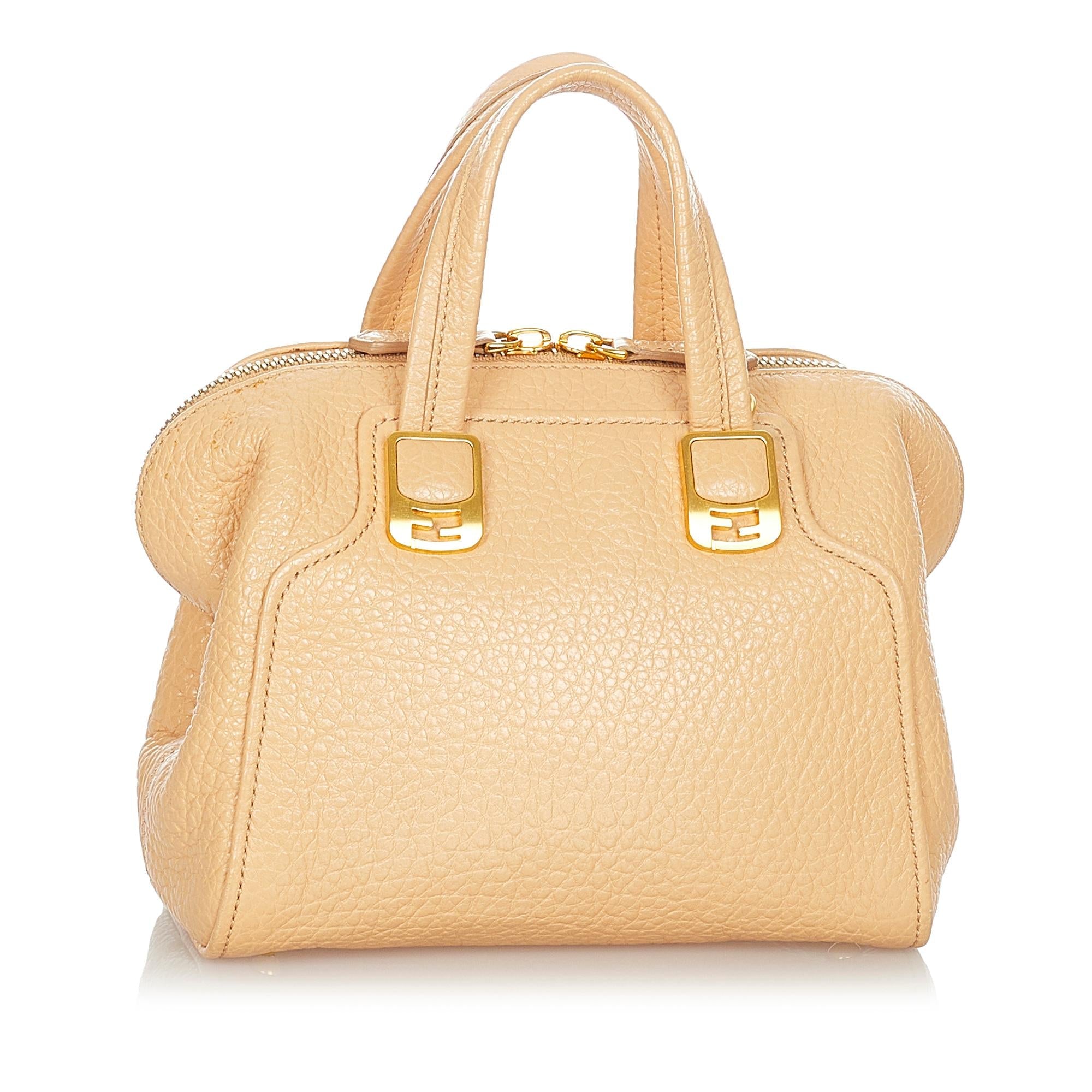 Fendi Chameleon Leather Satchel (SHG-23547)