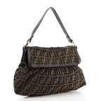 FENDI CHEF FLAP ZUCCA CANVAS BAG