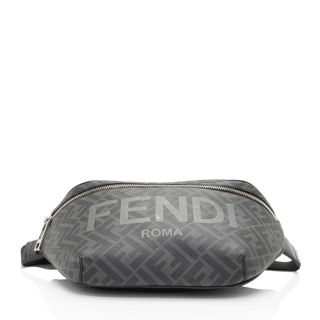 Fendi Coated Canvas FF Belt Bag (SHF-JrxJdY)