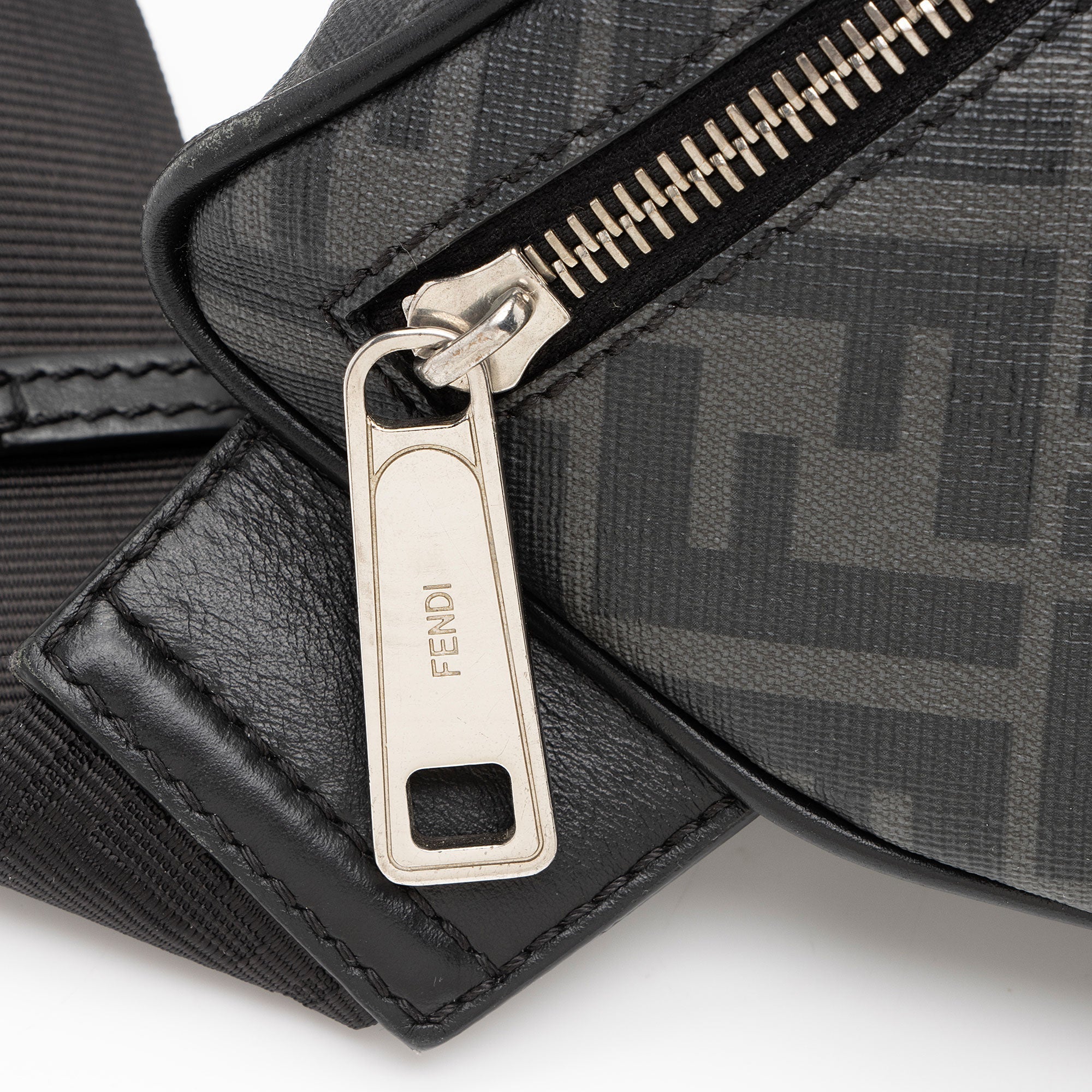 Fendi Coated Canvas FF Belt Bag (SHF-JrxJdY)