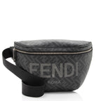 Fendi Coated Canvas FF Belt Bag (SHF-JrxJdY)