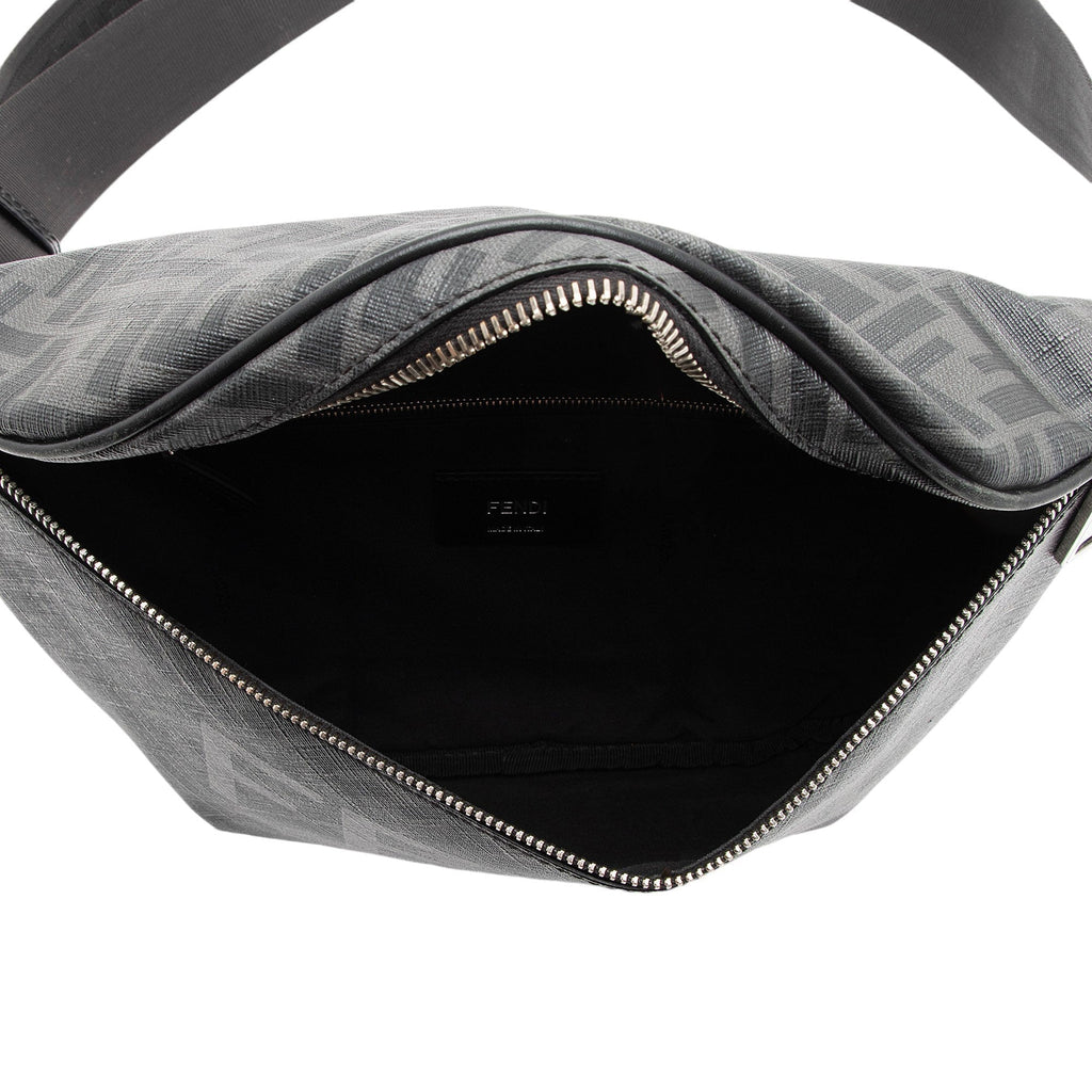 Fendi Coated Canvas FF Belt Bag (SHF-JrxJdY)