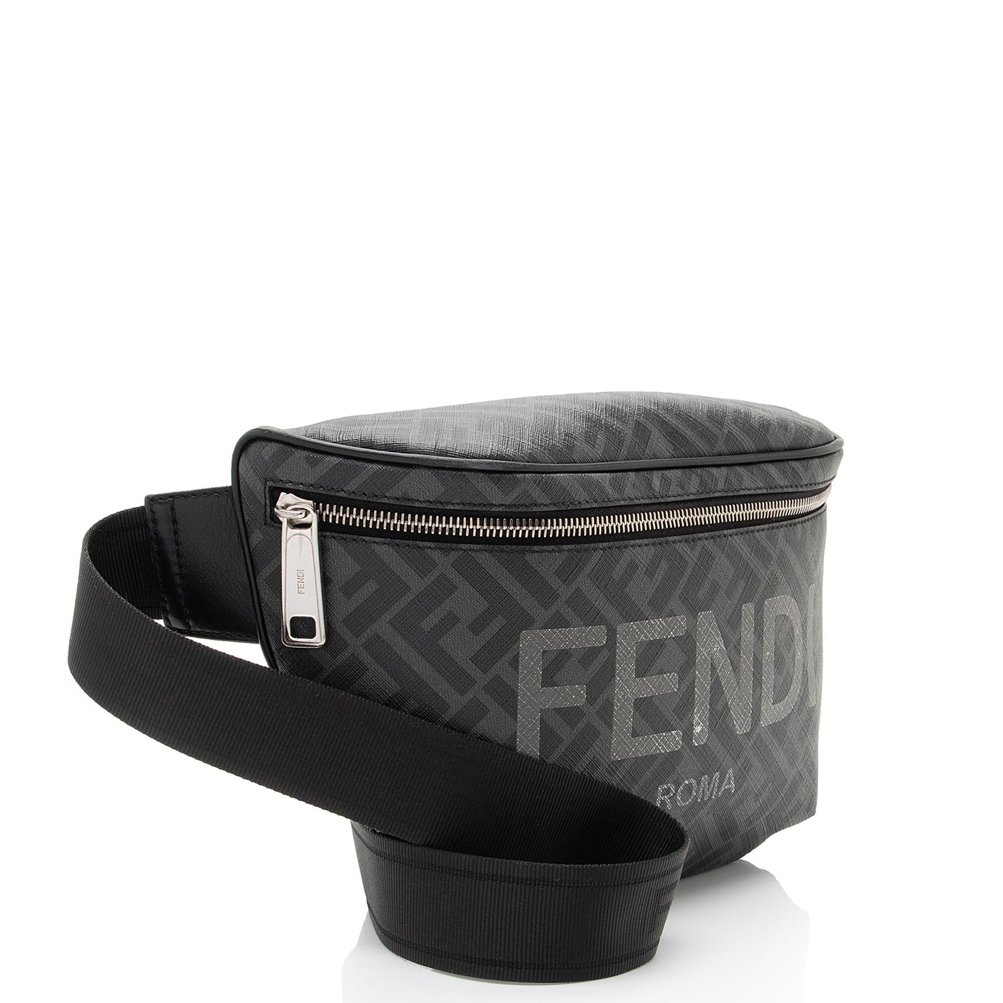 Fendi Coated Canvas FF Belt Bag (SHF-JrxJdY)