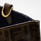 Fendi Coated Canvas Fila Mania Logo Shopper Tote (SHF-17070)