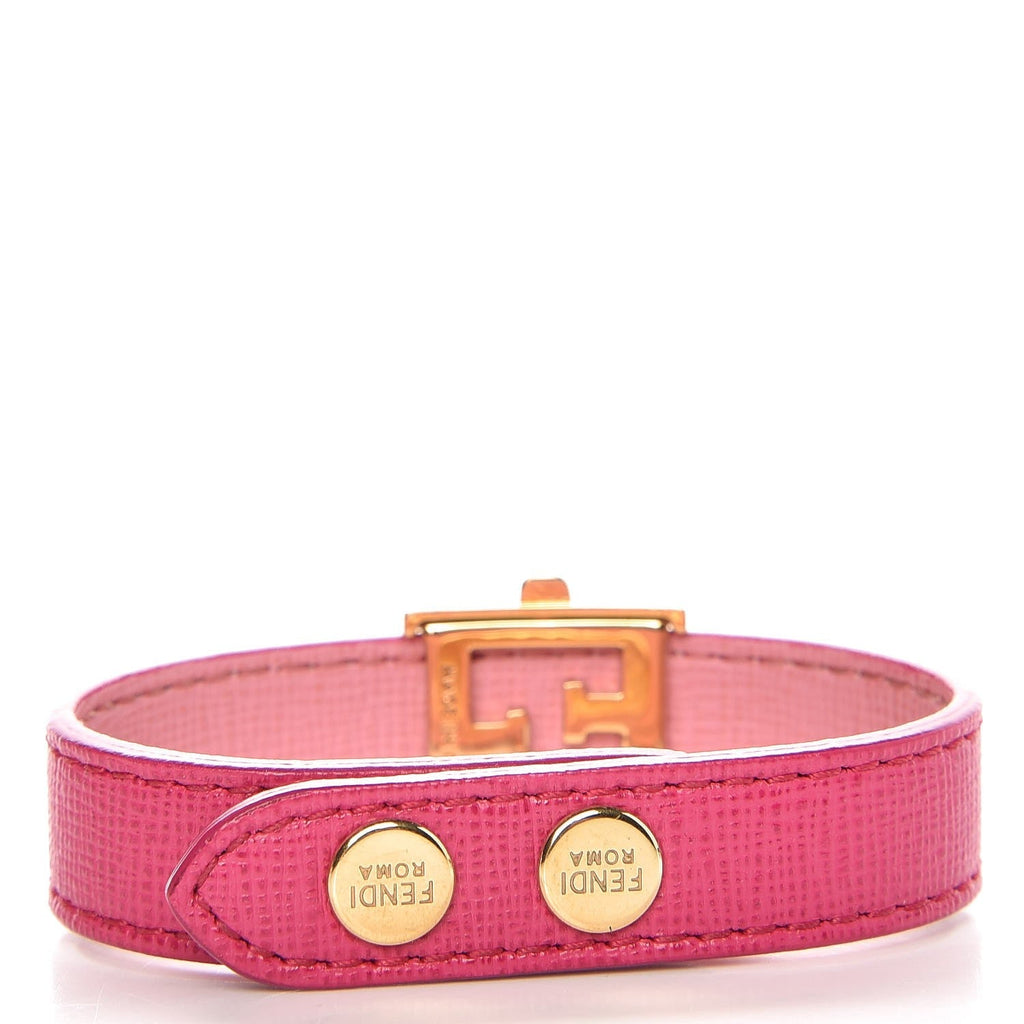 FENDI Vitello FF Crayons Reversible Bracelet
