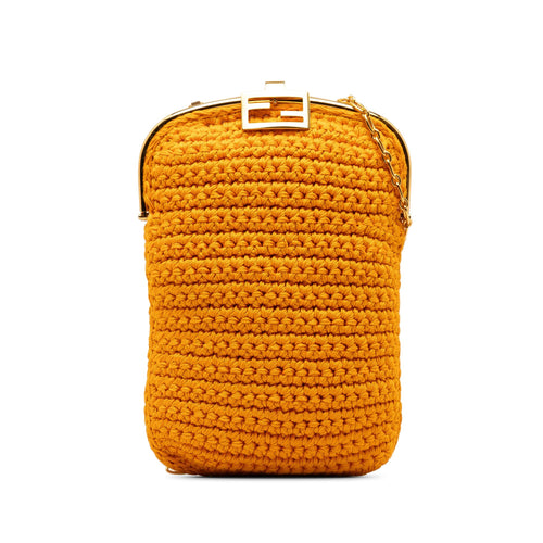 Fendi Crochet Baguette Phone Bag (SHG-uAlpHd)