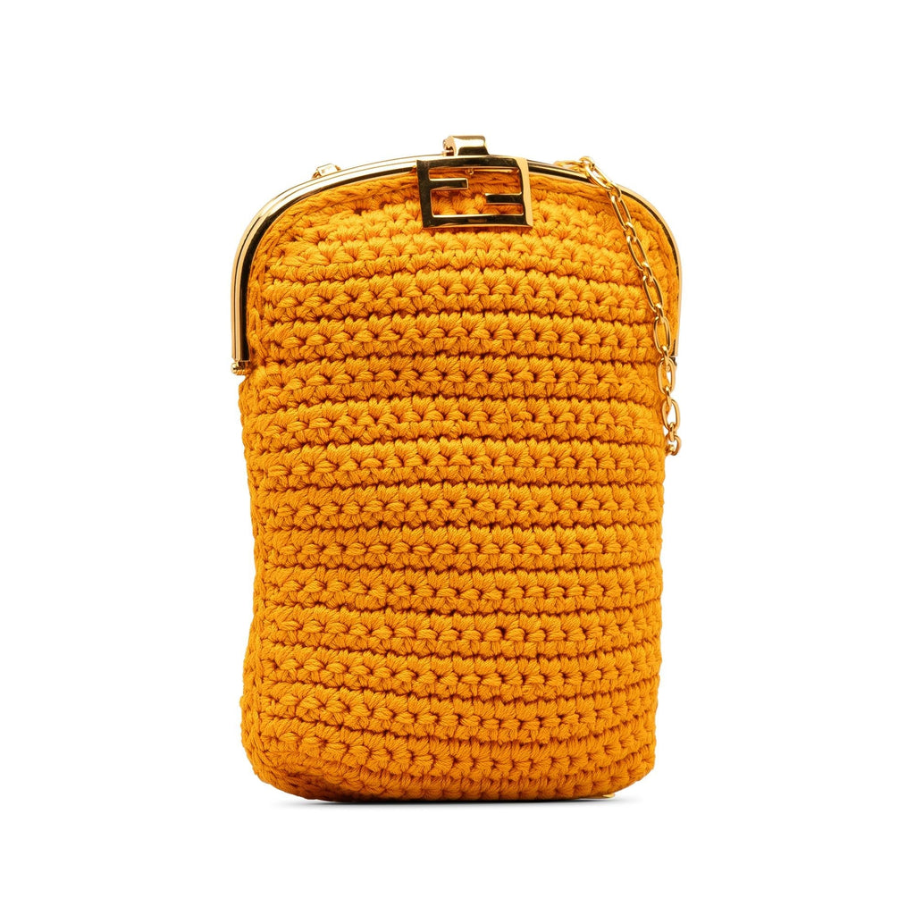 Fendi Crochet Baguette Phone Bag (SHG-uAlpHd)