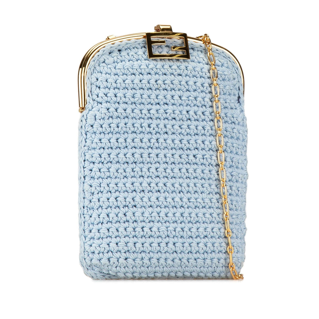 Fendi Crochet Baguette Phone Bag (SHG-8RR45O)