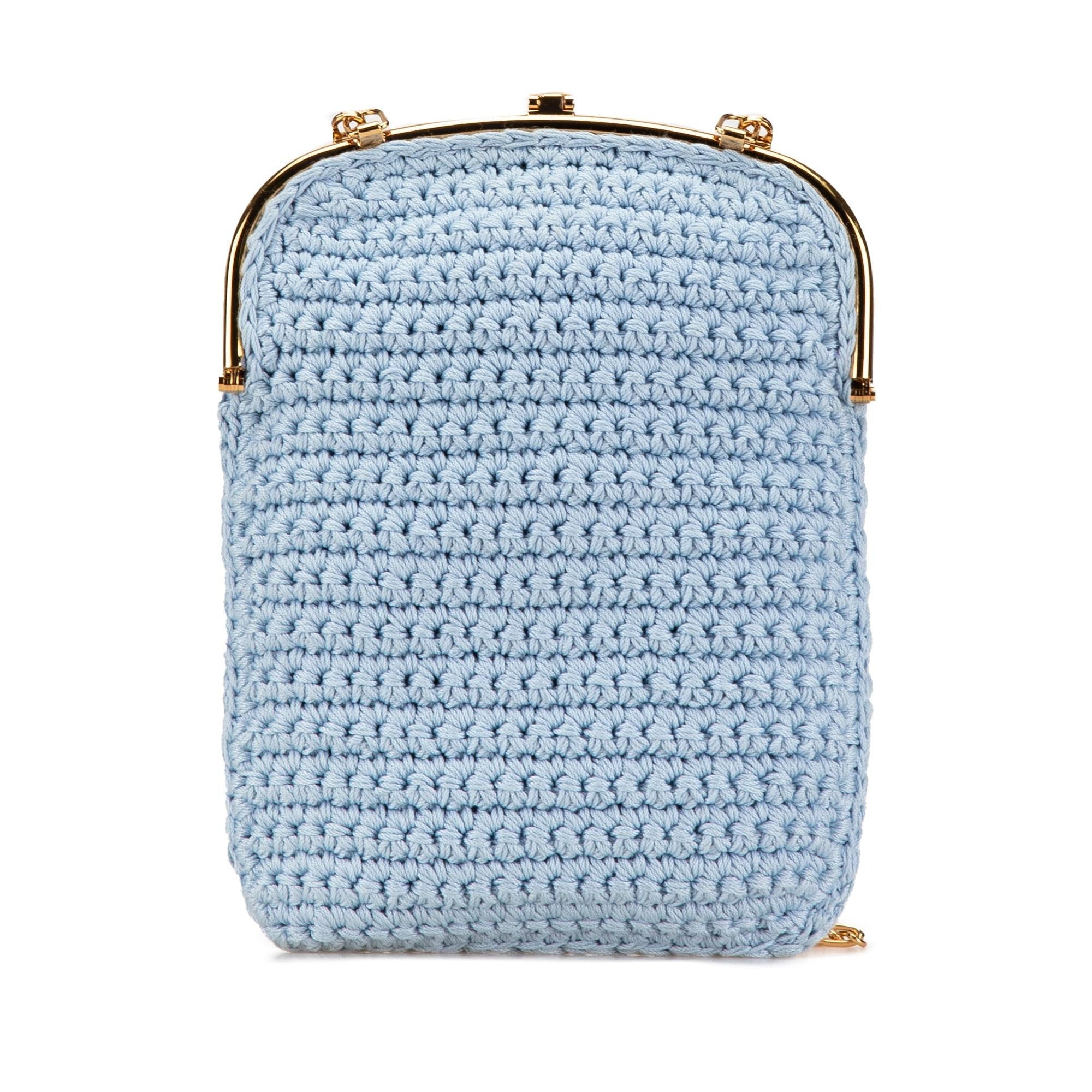 Fendi Crochet Baguette Phone Bag (SHG-xPSdNI)