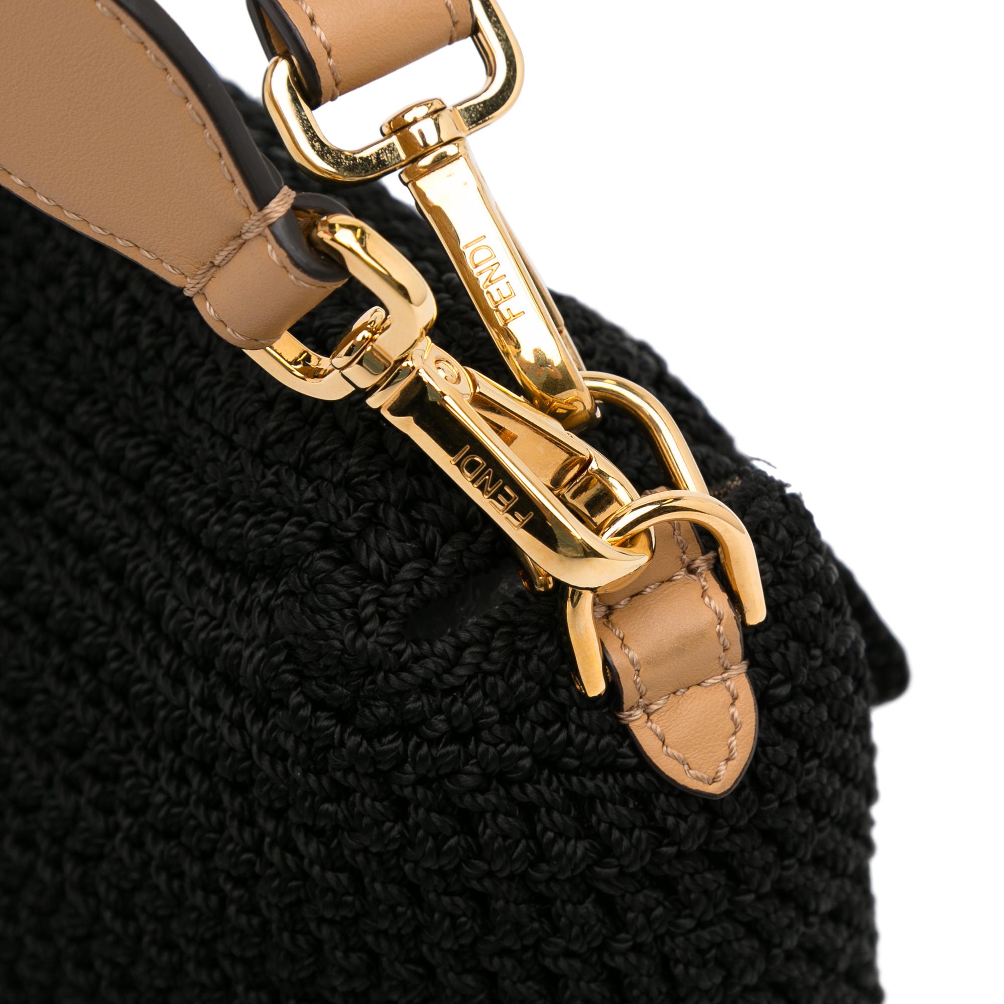 Fendi Crochet Raffia Baguette Satchel (SHG-depVYd)
