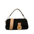 Fendi Crochet Raffia Baguette Satchel (SHG-depVYd)