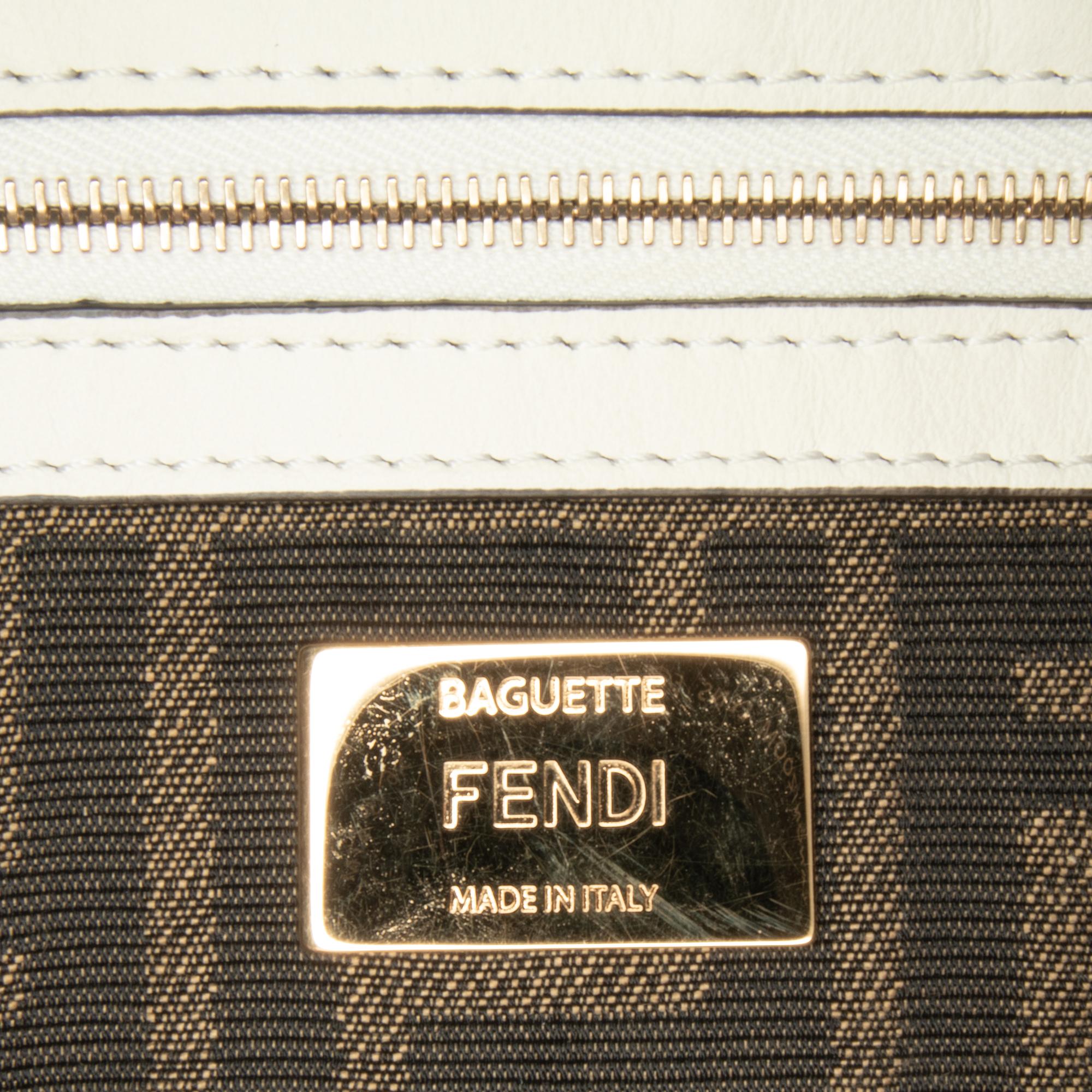 Fendi Crochet Raffia Baguette Satchel (SHG-qh4feG)