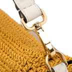 Fendi Crochet Raffia Baguette Satchel (SHG-qh4feG)