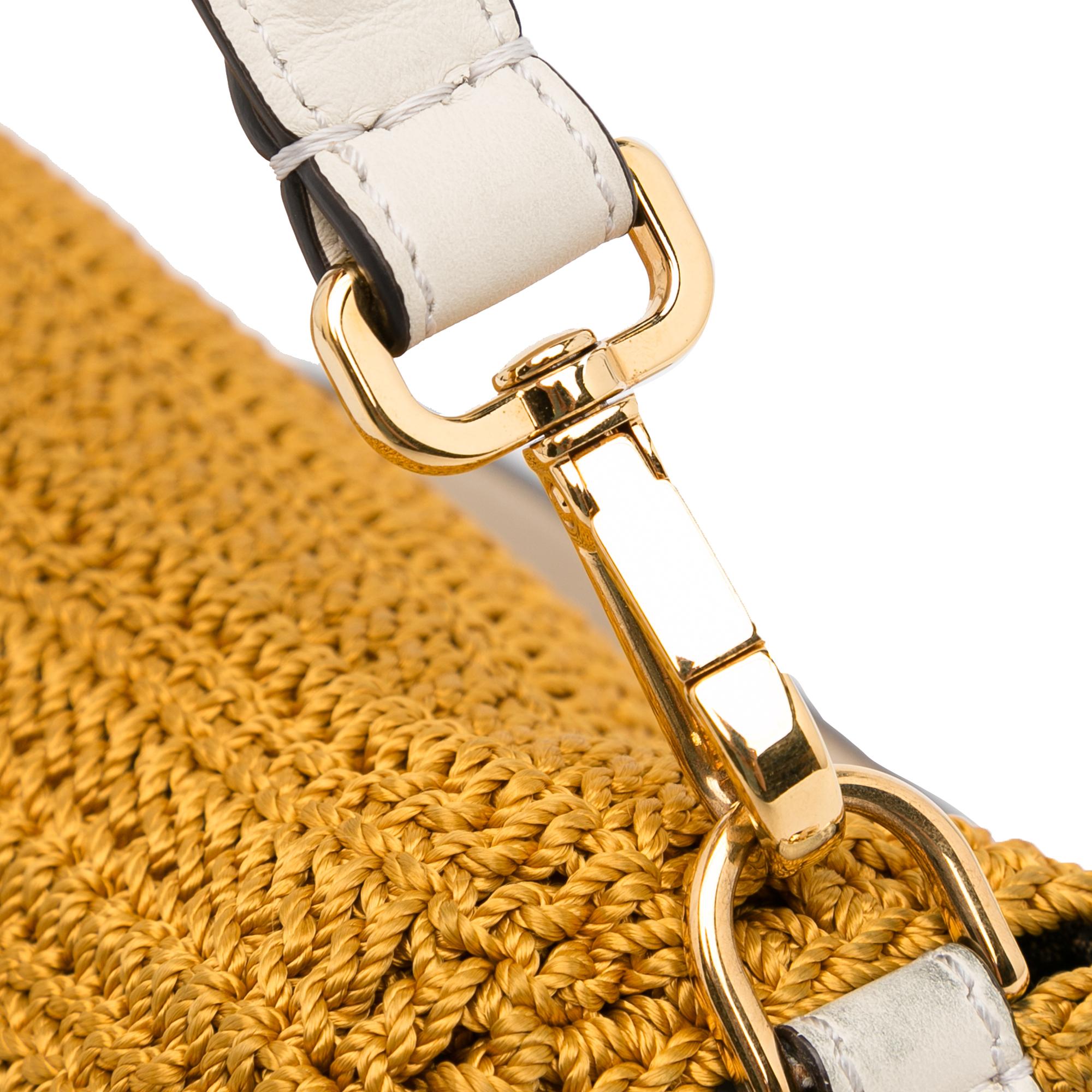 Fendi Crochet Raffia Baguette Satchel (SHG-qh4feG)