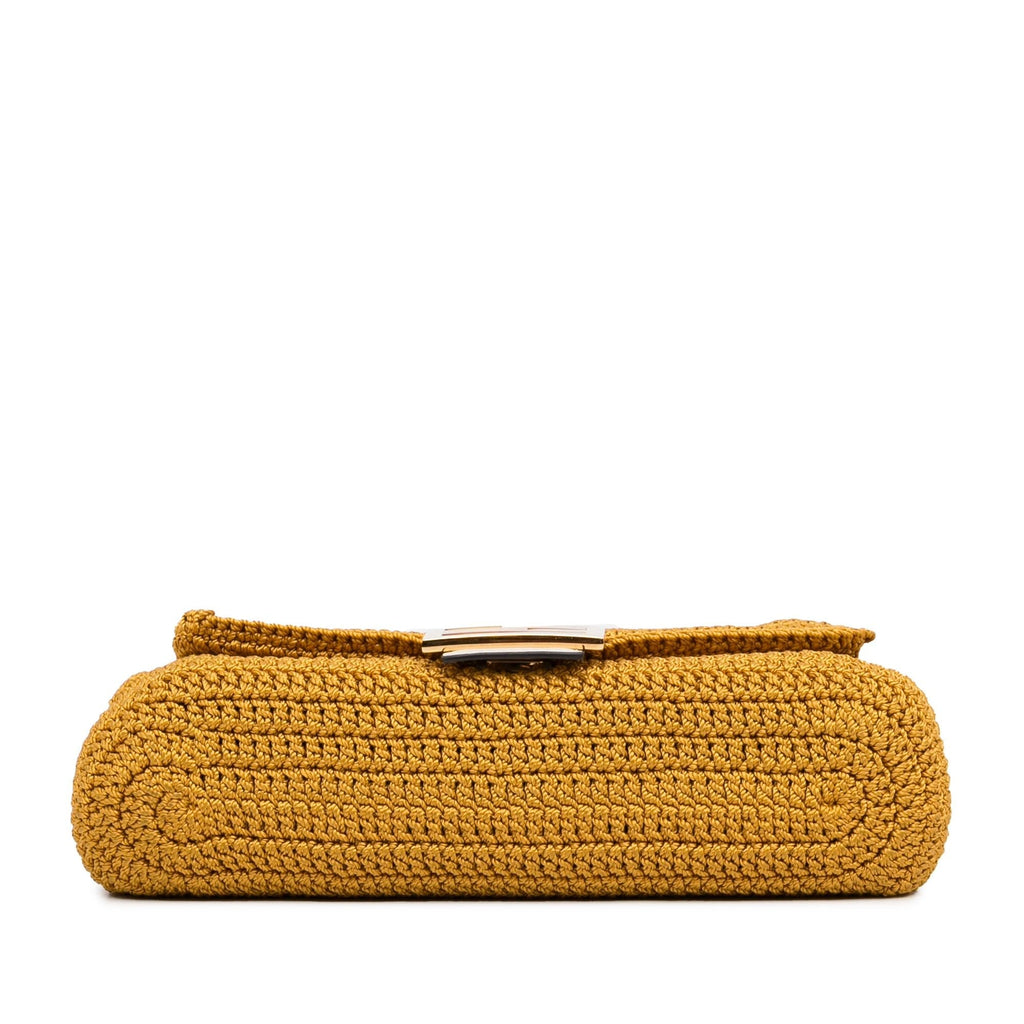 Fendi Crochet Raffia Baguette Satchel (SHG-qh4feG)