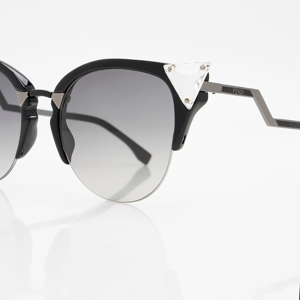 Fendi Crystal Cat Eye Sunglasses (SHF-14387)