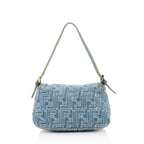 Fendi Denim Mini Baguette Shoulder Bag (SHF-19915)