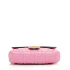 Fendi Embossed Leather FF 1974 Baguette Shoulder Bag (SHF-nc63Ja)