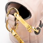 Fendi Embossed Leather FF 1974 Baguette Shoulder Bag (SHF-sC62ds)