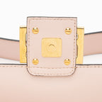 Fendi Embossed Leather FF 1974 Baguette Shoulder Bag (SHF-sC62ds)