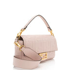 Fendi Embossed Leather FF 1974 Baguette Shoulder Bag (SHF-sC62ds)