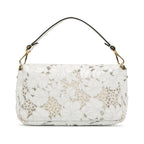 Fendi Embroidered Lace Baguette Satchel (SHG-iD9Gxu)