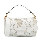 Fendi Embroidered Lace Baguette Satchel (SHG-iD9Gxu)