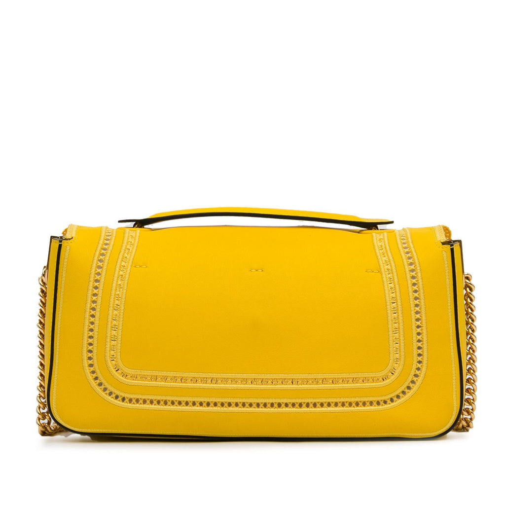 Fendi Embroidered Lace Chain Baguette (SHG-4HTojz)