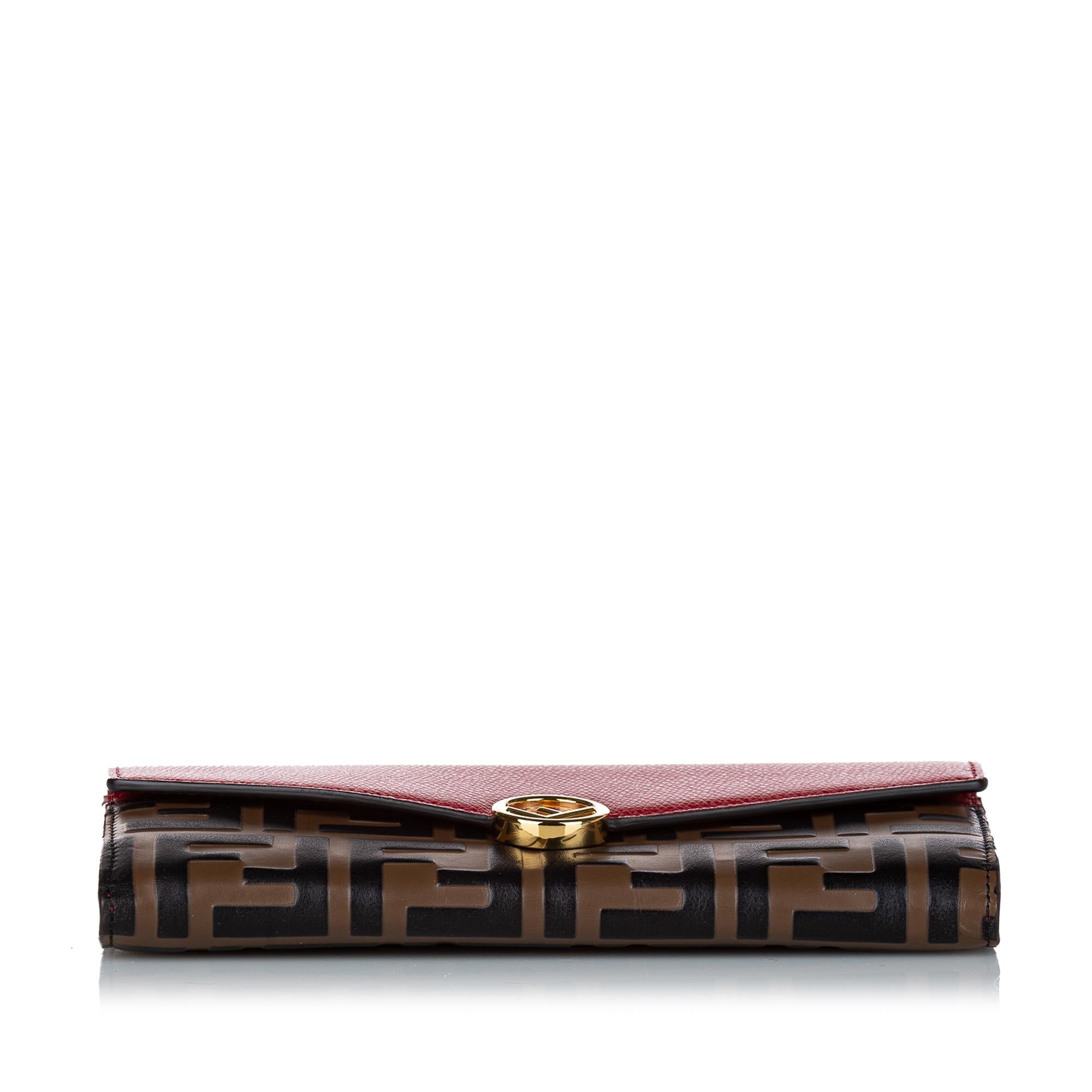 Fendi F is Fendi Zucca Leather Wallet on Chain (SHG-29267)