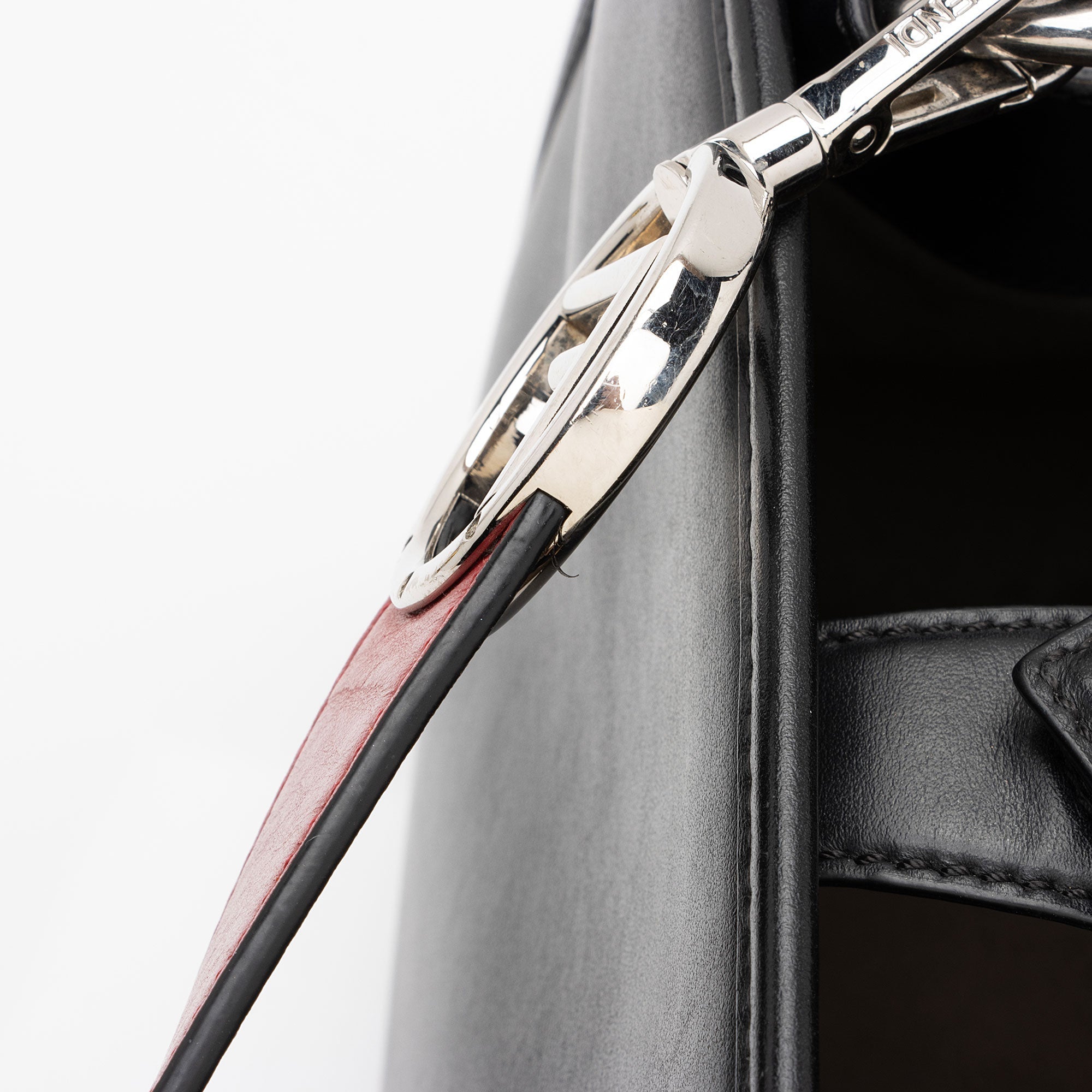 Fendi FF Calfskin Century Runaway Small Tote (SHF-6Kw03X)