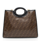 Fendi FF Coated Canvas 1974 Runaway Shopper Tote (SHF-tIEaHe)