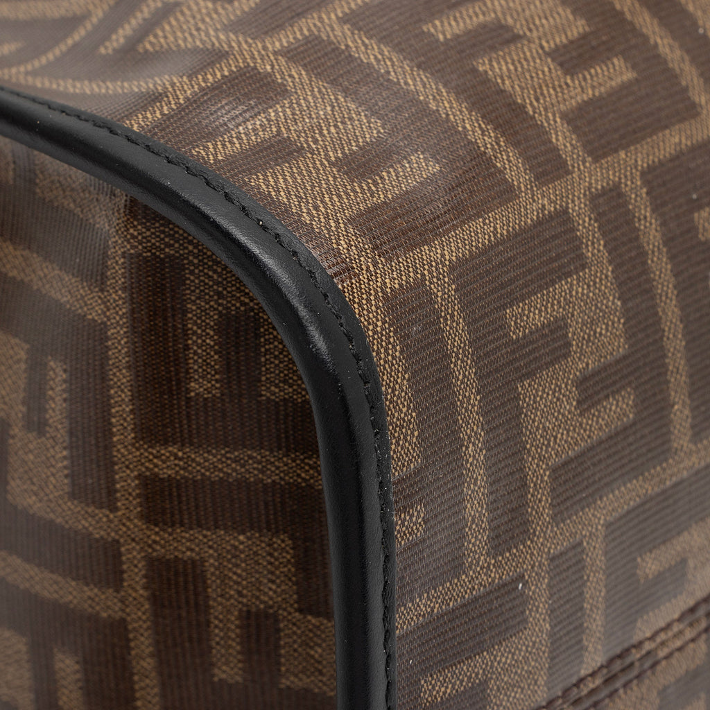 Fendi FF Coated Canvas 1974 Runaway Shopper Tote (SHF-tIEaHe)