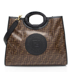Fendi FF Coated Canvas 1974 Runaway Shopper Tote (SHF-tIEaHe)