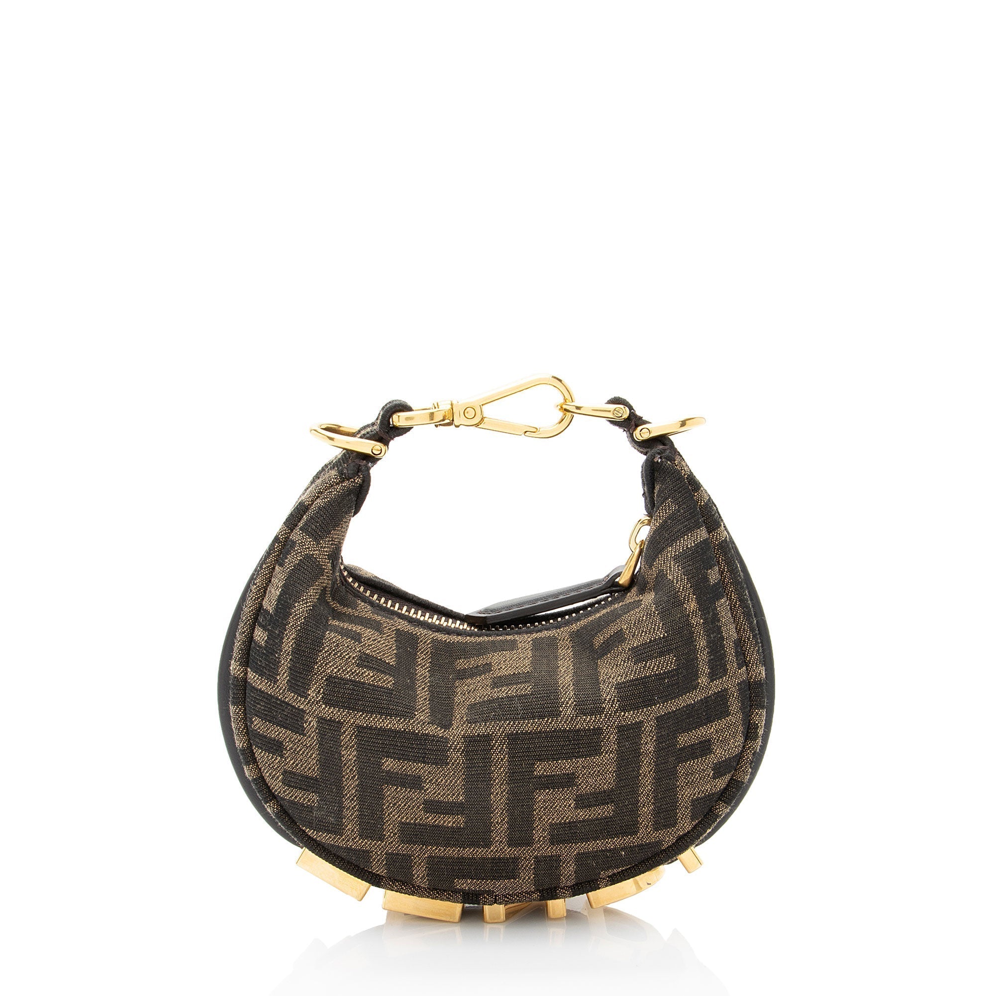 Fendi FF Canvas Fendigraphy Nano Hobo