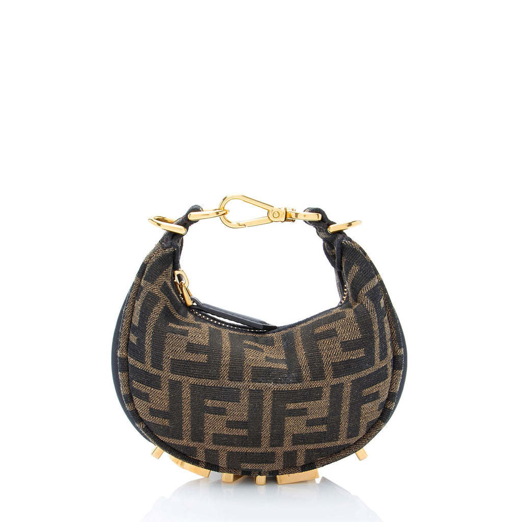 Fendi FF Canvas Fendigraphy Nano Hobo