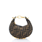 Fendi FF Canvas Fendigraphy Nano Hobo