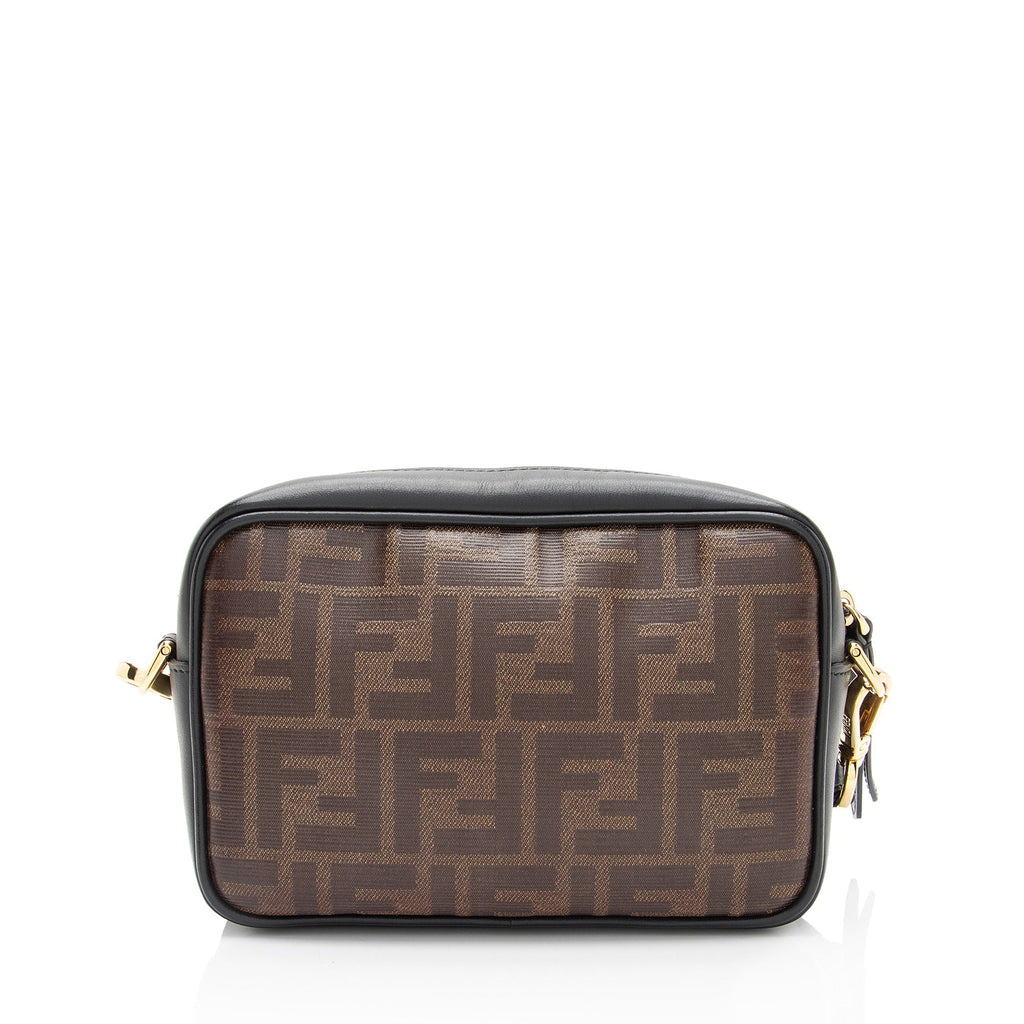 Fendi FF Coated Canvas 1974 Mini Camera Bag (SHF-MMT6uv)