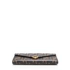Fendi FF Embossed 1974 Continental Envelope Wallet on Chain (SHF-Vm6c4g)
