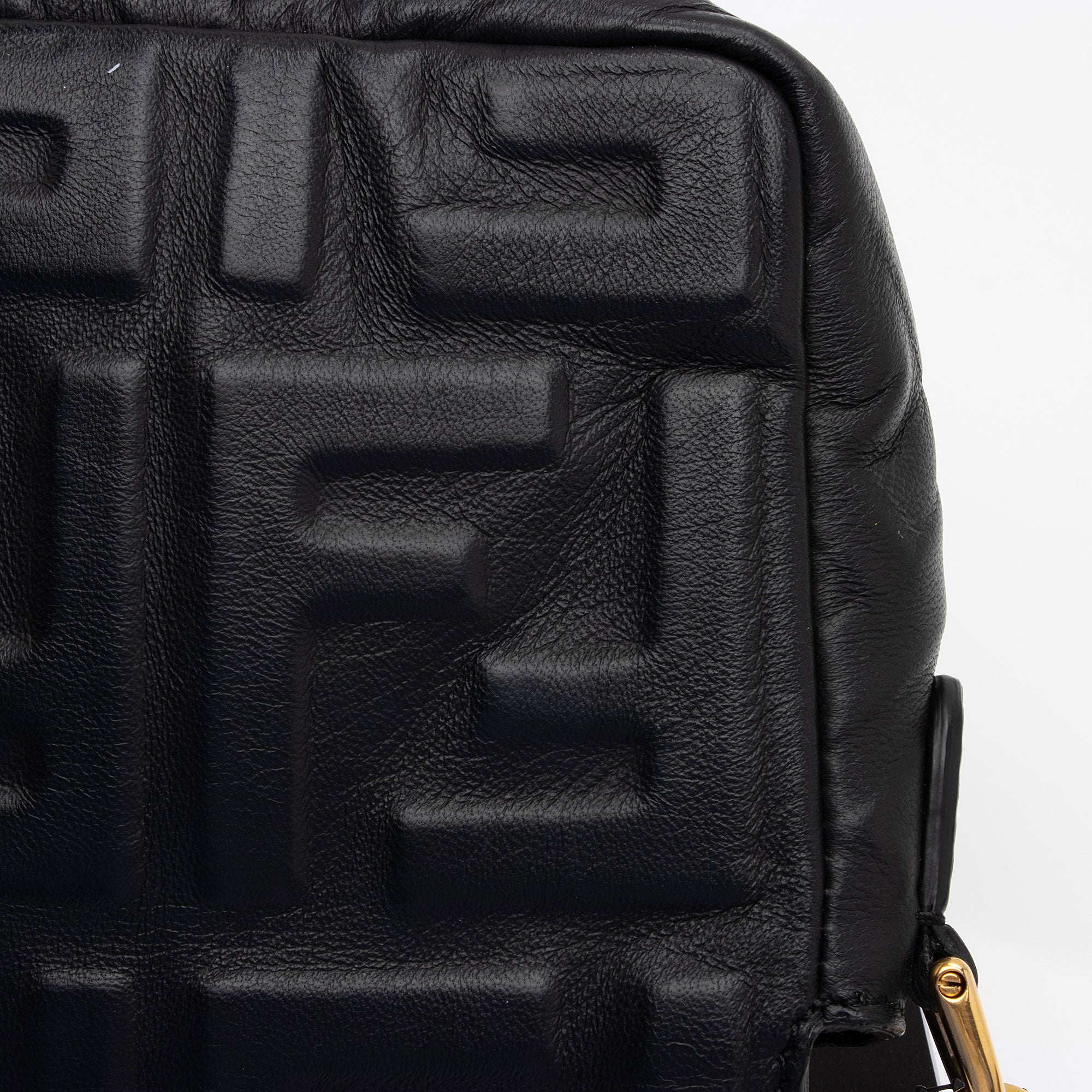Fendi FF Embossed 1974 Mini Baguette Shoulder Bag (SHF-st6LPG)